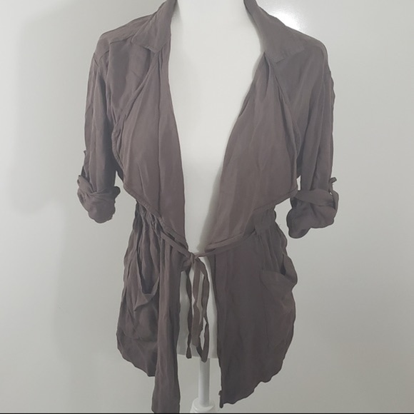 🍫About a Girl Mocha Duster Cardigan Medium - Picture 6 of 6
